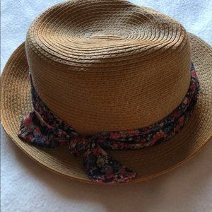 Talula Straw Hat with Floral Bow Detail